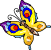 Yellow Static Butterfly Emoticons