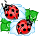 Heart Ladybugs Emoticons