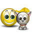 Smiley Petting Cat Emoticons