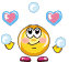 Smiley Juggling Heart Bubbles Emoticons