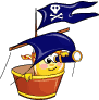 Pirate Smiley With Spyglass Emoticons
