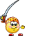 Pirate Smiley Ready For Fighting Emoticons
