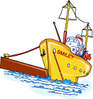 Sailor Smiley Getting Aboard Ship Emoticons