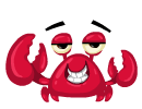 Flirting Crab Emoticons
