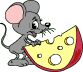 Mouse Loves Cheese Emoticons