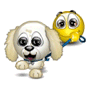 Smiley Walking Puppy Emoticons