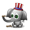 Uncle Sam Elephant Emoticons