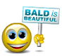 Bald Is Beautiful Emoticons