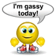 I’m Gassy Today Emoticons