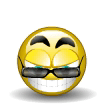 Winking With Shades Emoticons
