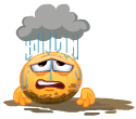 Rainy Clowd Stalking Emoticons