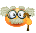 Old Grandpa With Cane Emoticons