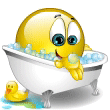 Relaxing In Bubble Bath Emoticons