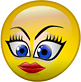 Pretty Girl Angry Emoticons