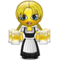 Smiley Chef Holding Glass Emoticons