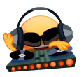 Happy Smiley Deejaying Emoticons