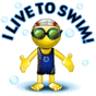 Smiley Swimmer Bragging Emoticons