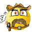 Mustache Smiley Riding Emoticons