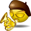Smiley Playing Trumpet Emoticons