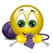 Smiley Knitting Mat Emoticon Emoticons