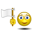 Waving White Flag Emoticons