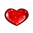 Red Shinny Love Sign Emoticons