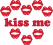 Kiss Me Love Sign Emoticons