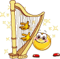 Emoticon Playing Harps Animation Emoticons