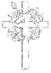 Cross With Flowers Emoticons