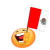Waving Mexican Flag Emoticons