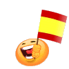 Waving Spanish Flag Emoticons