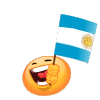Waving Argentinian Flag Emoticons