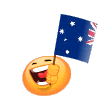 Waving Australian Flag Emoticons