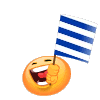 Waving Uruguayan Flag Emoticons