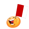 Waving French Flag Emoticons