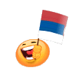 Waving Serbian Flag Emoticons