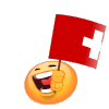 Waving Swiss Flag Emoticons