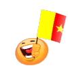 Waving Cameroonian Flag Emoticons