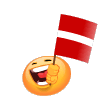 Waving Danish Flag Emoticons