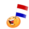 Waving Dutch Flag Emoticons