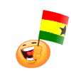 Waving Ghanian Flag Emoticons