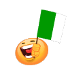 Waving Ivory Coast Flag Emoticons