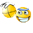 Smiley Dribbling Ball Emoticons
