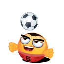 Smiley Playing Soccer Emoticons