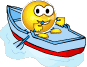 Smiley Rowing Boat Emoticons