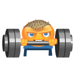 Smiley Lifting Weights Emoticons
