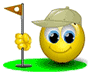 Smiley Cheating At Golf Emoticons