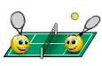 Playing Tennis Emoticon Emoticons