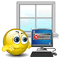 Flinging Computer Out Of Window Emoticons