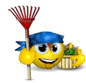 Farmer With Produce And Pitchfork Emoticons